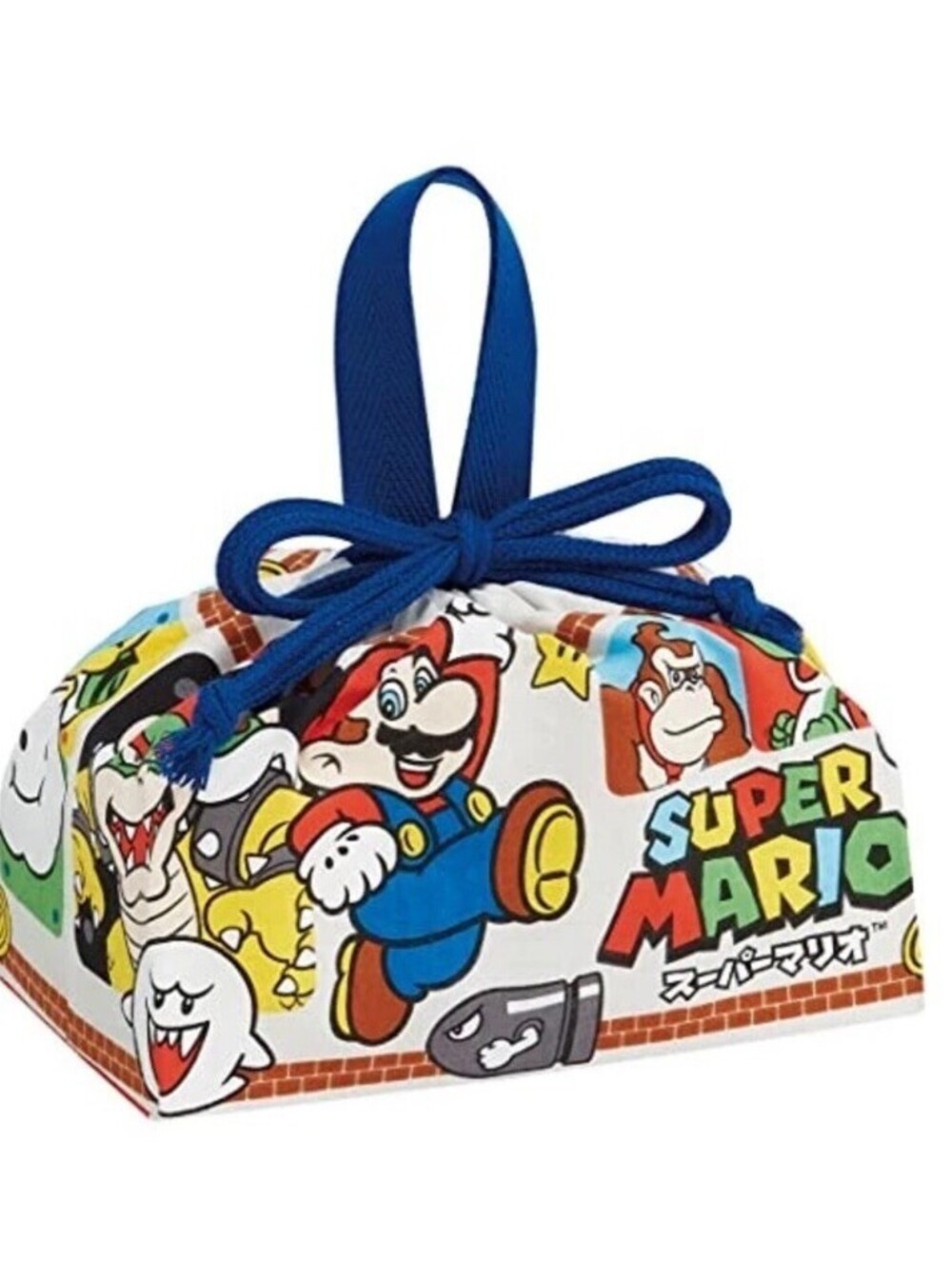 Nintendo Super Mario Bros Drawstring Lunch Bag by Skater New